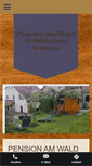 Mobile Screenshot of pension-am-wald.de