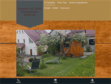 Tablet Screenshot of pension-am-wald.de